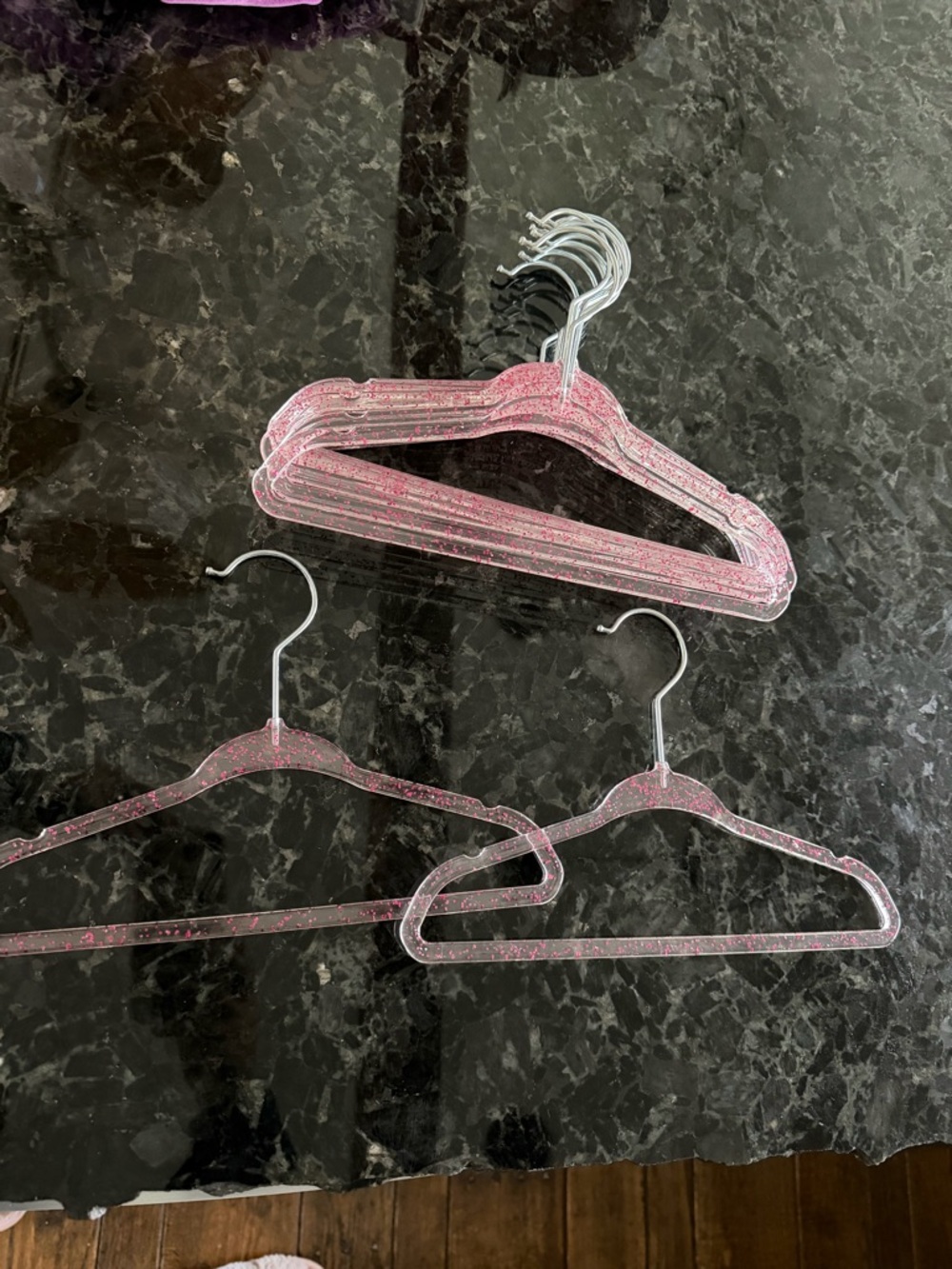 Pink Glitter Slim 14 Hangers